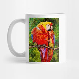 Parrot with coffee bean Mug